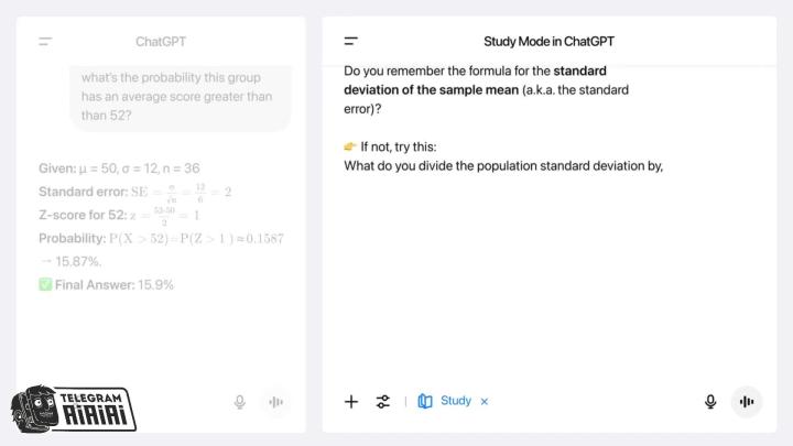 OpenAI представили режим «обучения» в ChatGPT OpenAI представили режим «обучения» в ChatGPT