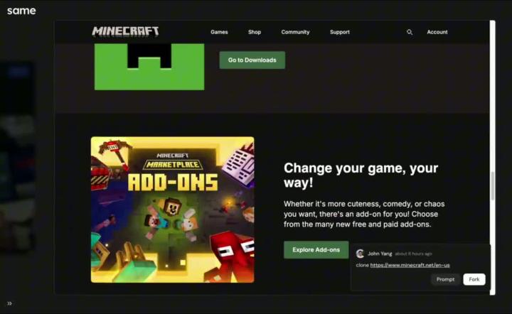 Клонируем ЛЮБОЙ сайт одной кнопкой — вышел ИИ-агент Same Клонируем ЛЮБОЙ сайт одной кнопкой — вышел ИИ-агент Same