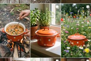 Нашел еще один интересный промпт для новой наны бананы – скармливаете ей какой-то объект, этот промпт и просьбу сделать инстаграм страницу в стиле fashion – для любителей эстетики бетонных заборов