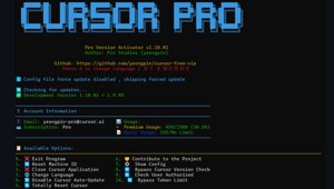 Это для учёбы: появился тул, который сбрасывает Machine ID у Cursor AI и снимает лимиты пробного периода После этого IDE думает, что вы — новый пользователь, и спокойно пускает в Pro-режим