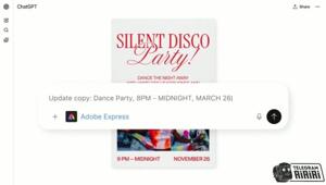  Photoshop, Acrobat и Adobe Express теперь можно запускать прямо внутри ChatGPT