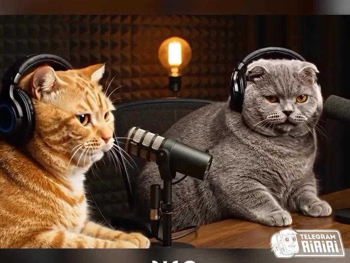 Милые пушистики вышли на новый уровень: нейроподкаст от котиков о насущных вопросах