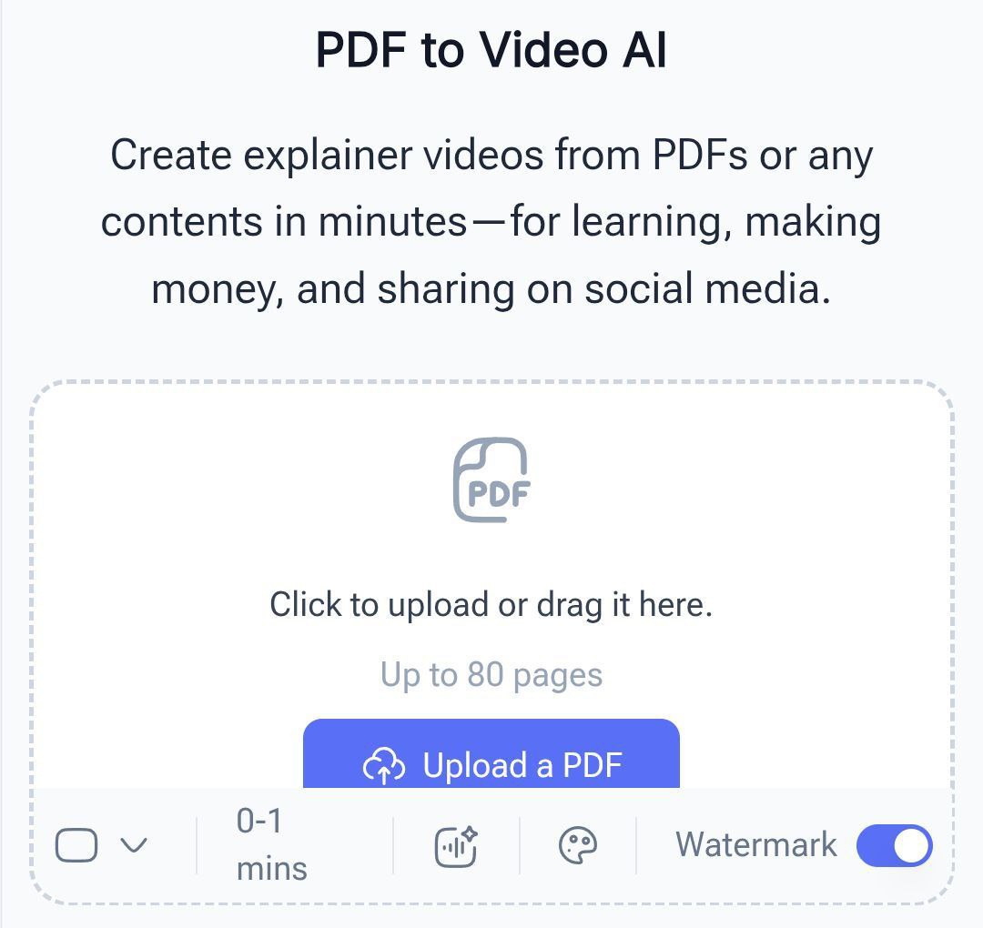 Новая возможность: быстро создать видео из PDF